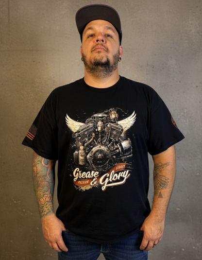 Grease and Glory  Legacy Tee