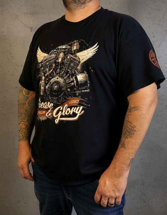 Grease and Glory  Legacy Tee