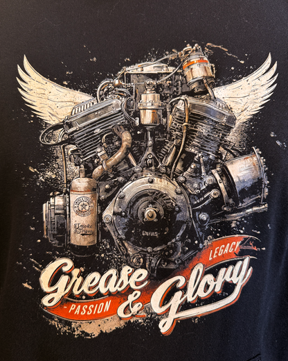 Grease and Glory  Legacy Tee