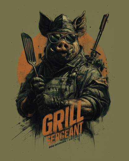 Grill Sergeant Hoodie S&T BBQ Division