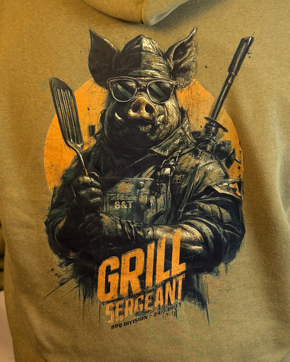 Grill Sergeant Hoodie S&T BBQ Division