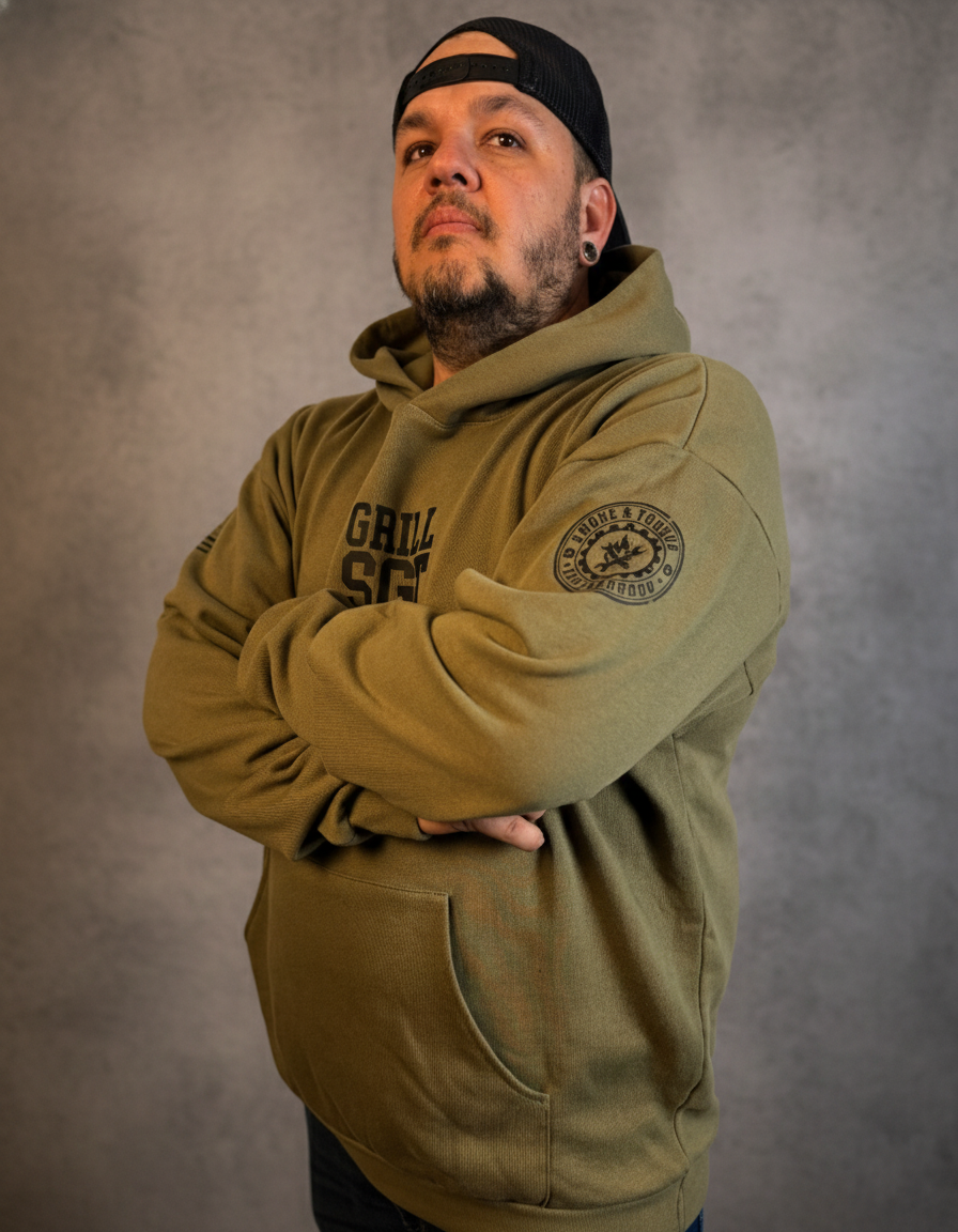 Grill Sergeant Hoodie S&T BBQ Division